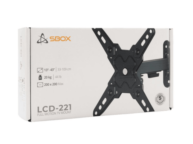 Sbox LCD-221-2 Okretni zidni nosač, 13-43"