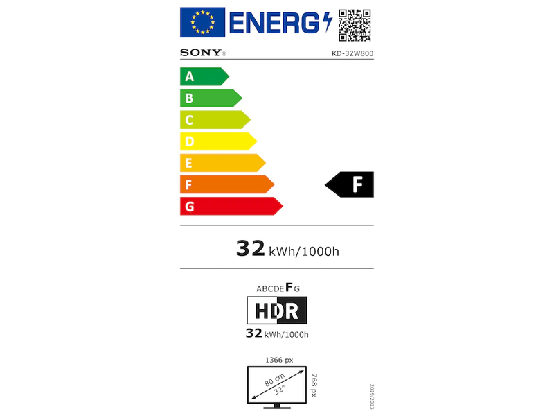 Sony KD-32W800P1AEP 32" HD Smart TV
