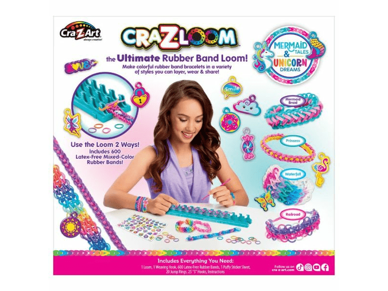 Cra-Z-Art Gumikarkötő-készítő szett – Sellők és unikornisok (17350)