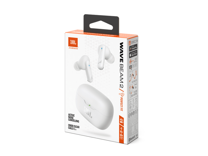JBL Wave Beam 2 TWS slušalice, bijele