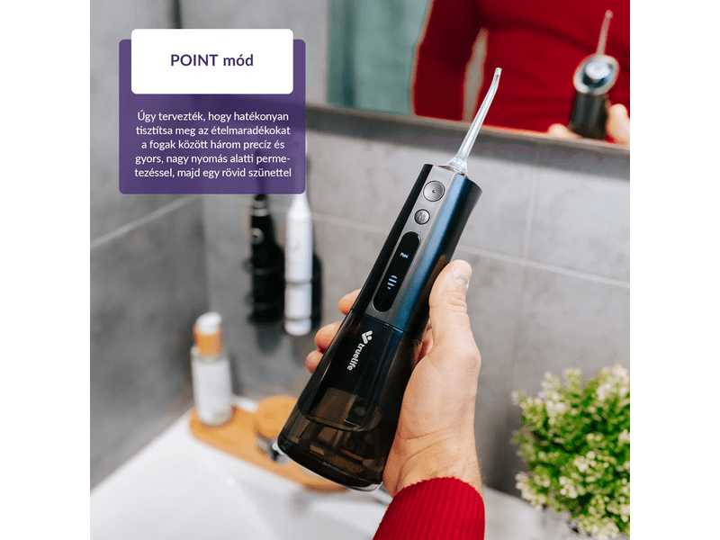 TrueLife AquaFloss Compact L100 Szájzuhany, fekete