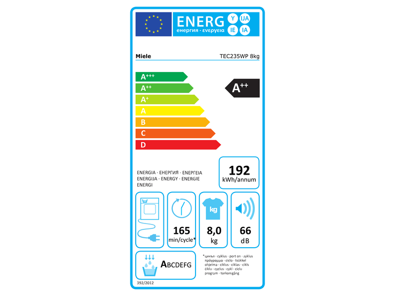 Miele TEC235WP Hőszivattyús szárítógép
