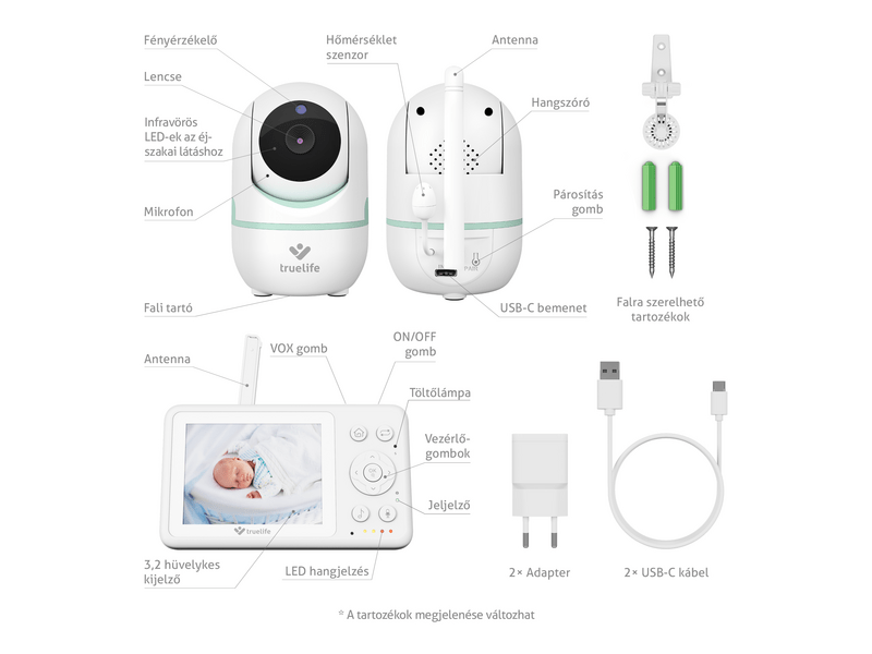 TrueLife NannyCam R4 Kamerás bébiőr