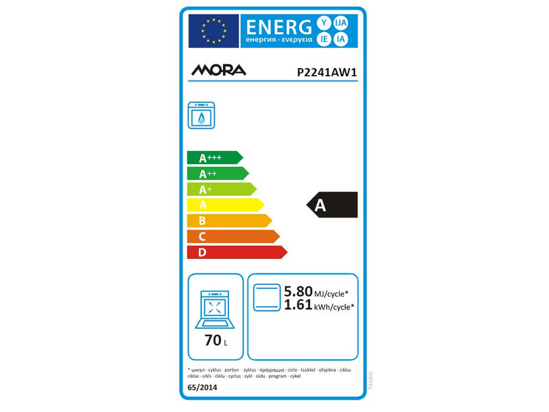 Mora P2241AW1 Gáztűzhely