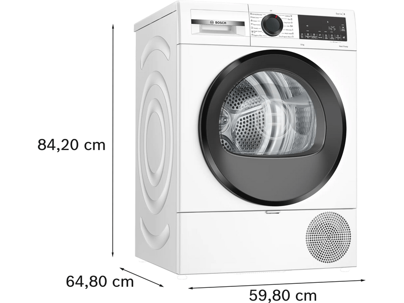 Bosch WQG243DNBY Hőszivattyús szárítógép