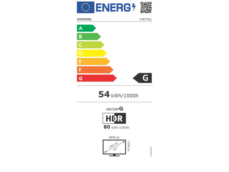 Hisense 43E7HQ 4K UHD Smart QLED TV