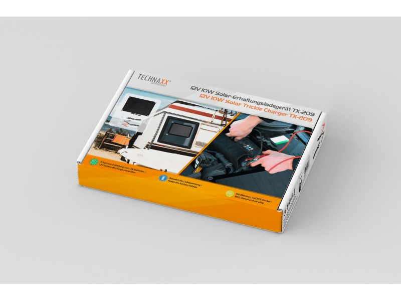 Technaxx TX-209 12V Napelemes Csepptöltő, 10W