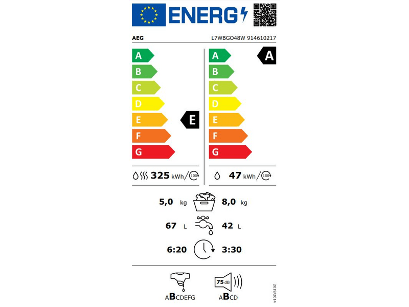 AEG L7WBGO48W Mosó-szárítógép