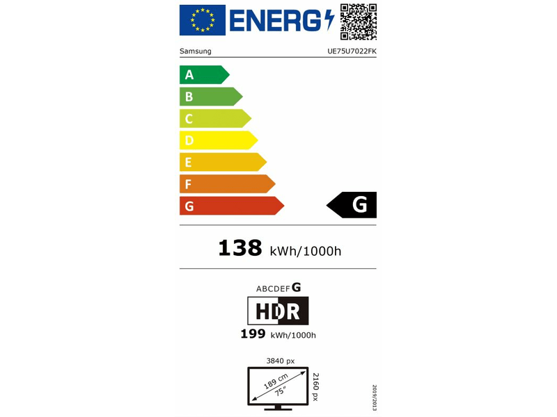 Smart LED TV, 191 cm