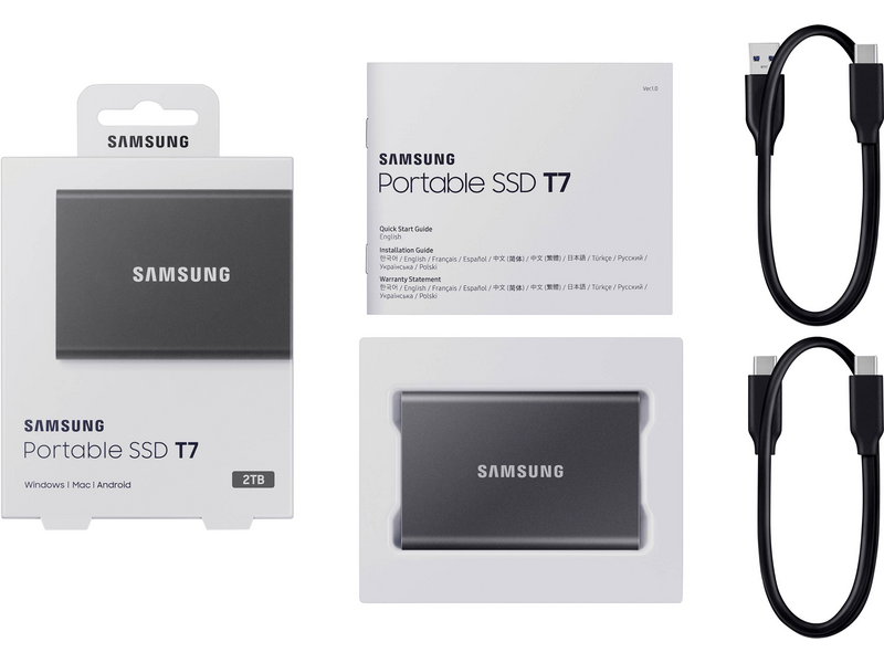 Samsung T7 USB 3.2 2TB vanjski SSD (MU-PC2T0T)
