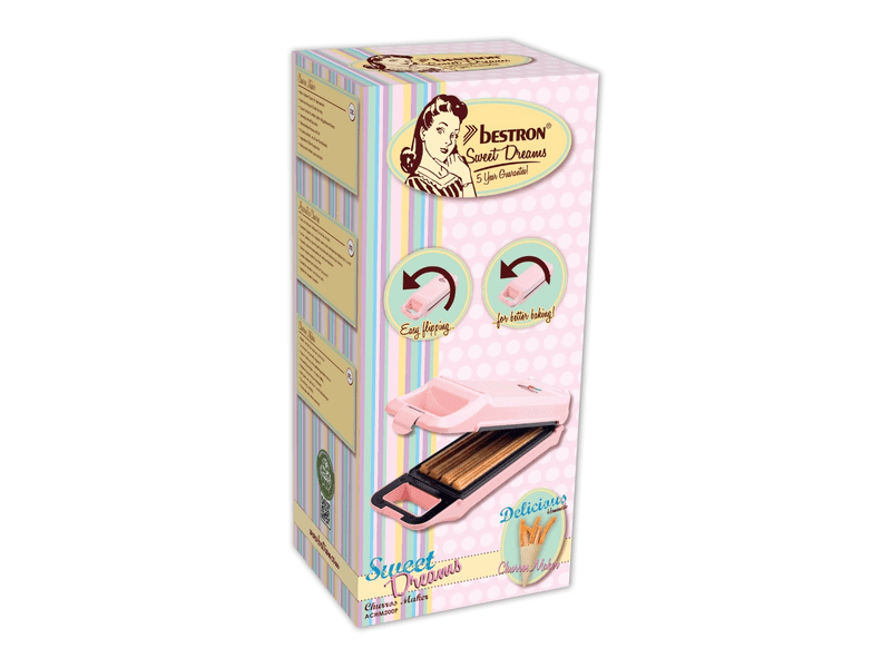 Bestron ACHM200P Churros készítő, pink