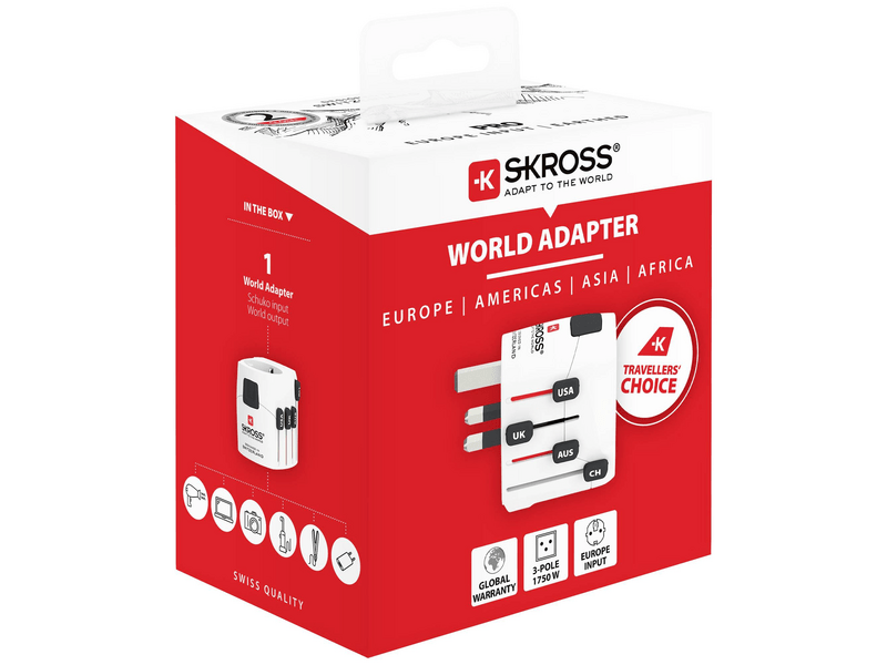 Skross Pro Europe to World Utazóadapter (1.103145)