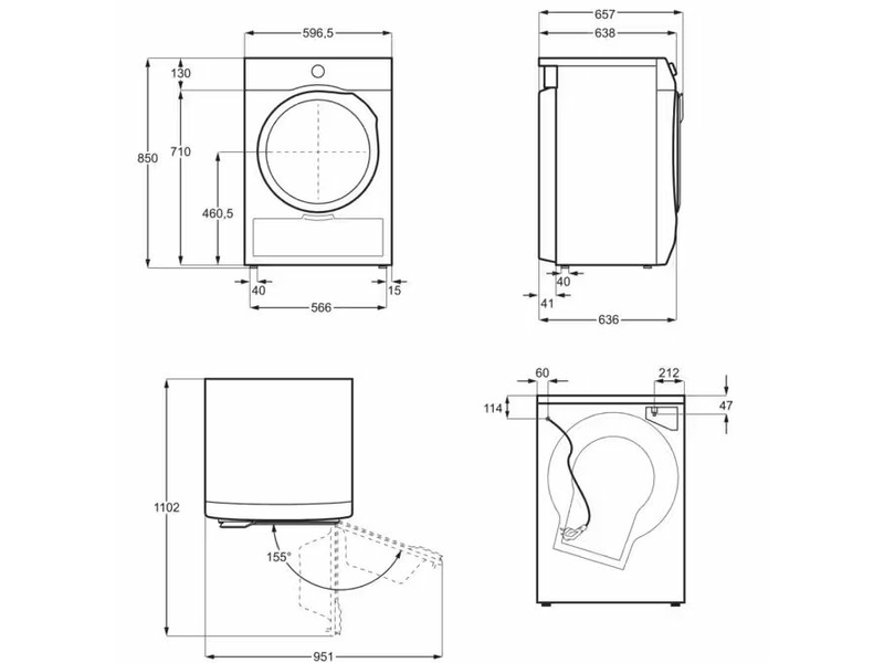 Szárítógép Heat Pump,hőszivattyús,8kg