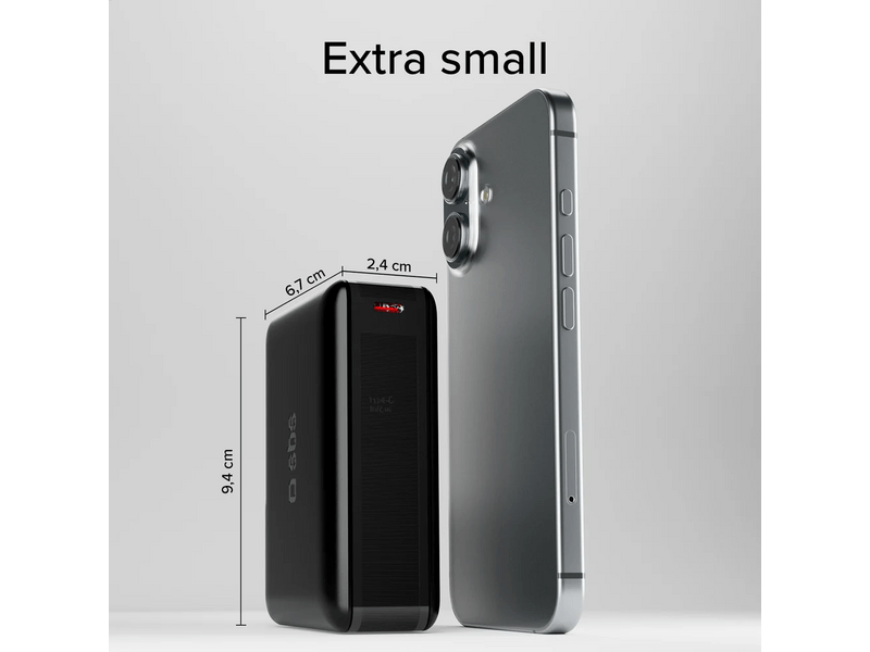 SBS NanoTube 65W 20.000mAh PowerBank (TEBB20000HDPD65K)