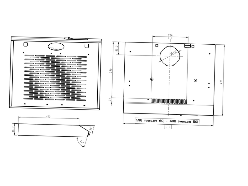 TurboAir TILLY LUX WH/F/60 Páraelszívó
