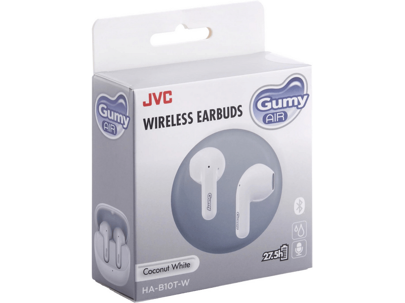 JVC HA-B10-TW Gumy Air Bluetooth fülhallgató, kókuszfehér