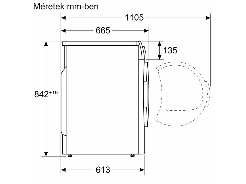 Bosch WTH85292BY Hőszivattyús szárítógép