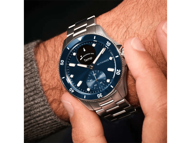 Withings Scanwatch Nova Okosóra, 42 mm, kék