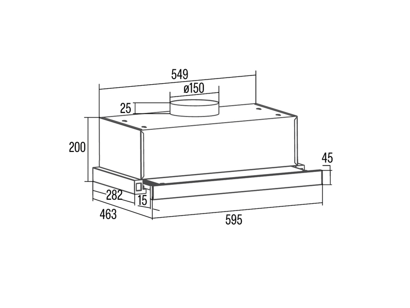 Cata TFB-5160 BK Páraelszívó motor nélkül + SEM1 T850 Külső motor