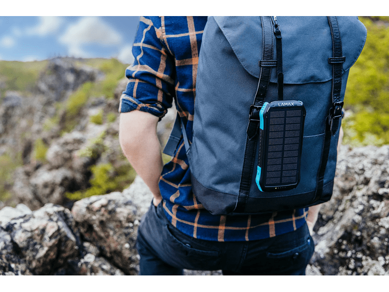 LAMAX Journey 12000mAh Napelemes powerbank