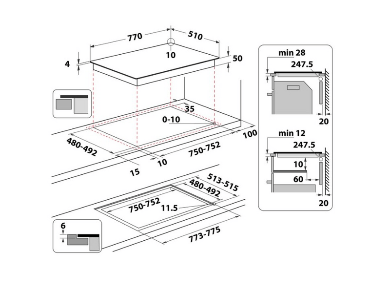 Whirlpool WL S3777 NE BM Indukciós főzőlap