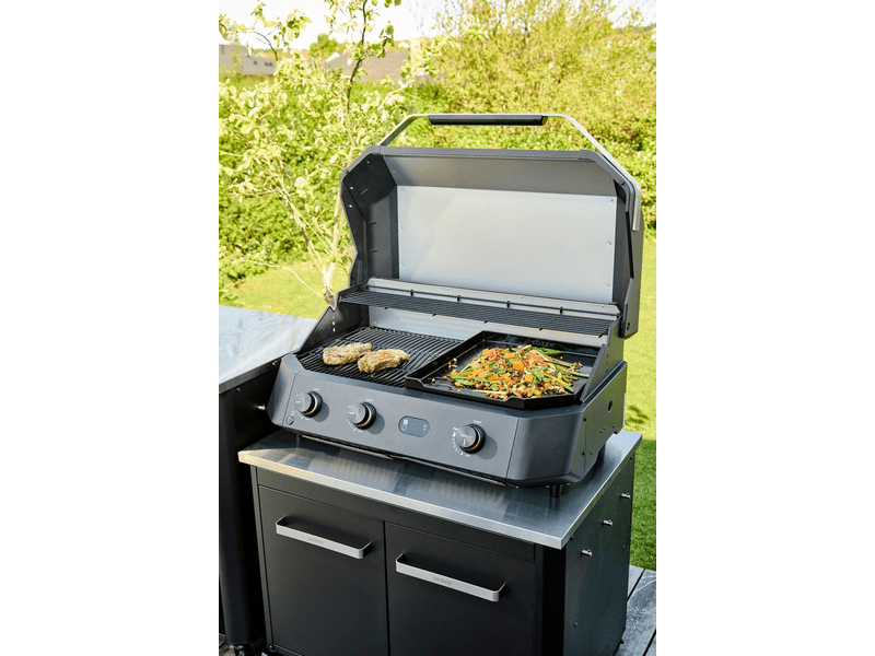 Cozze G-800 Kombinirani plinski roštilj + ploča za roštilj, 3 plamenika (90505)