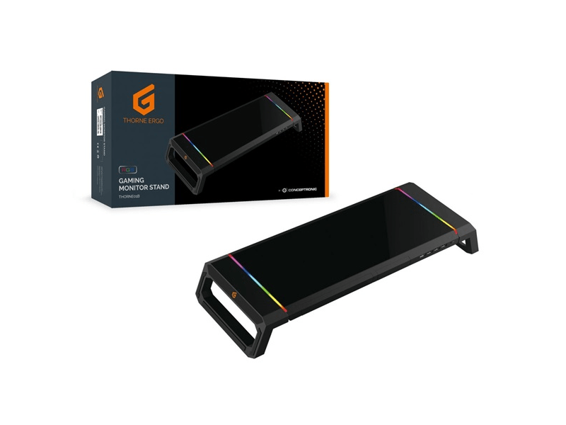 Conceptronic Monitor állvány,RGB,4xUSB