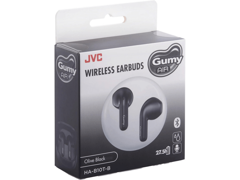 JVC HA-B10-TB Gumy Air Bluetooth fülhallgató, olívafekete