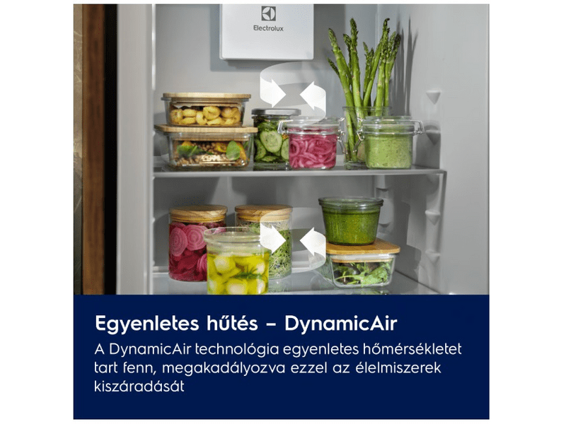 Electrolux ENA7TE75S Beépíthető kombinált hűtőszekrény