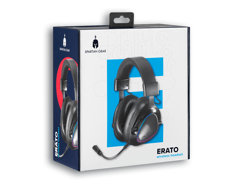 Spartan Gear Erato vezeték nélküli gamer fejhallgató, fekete (SGHSW04)