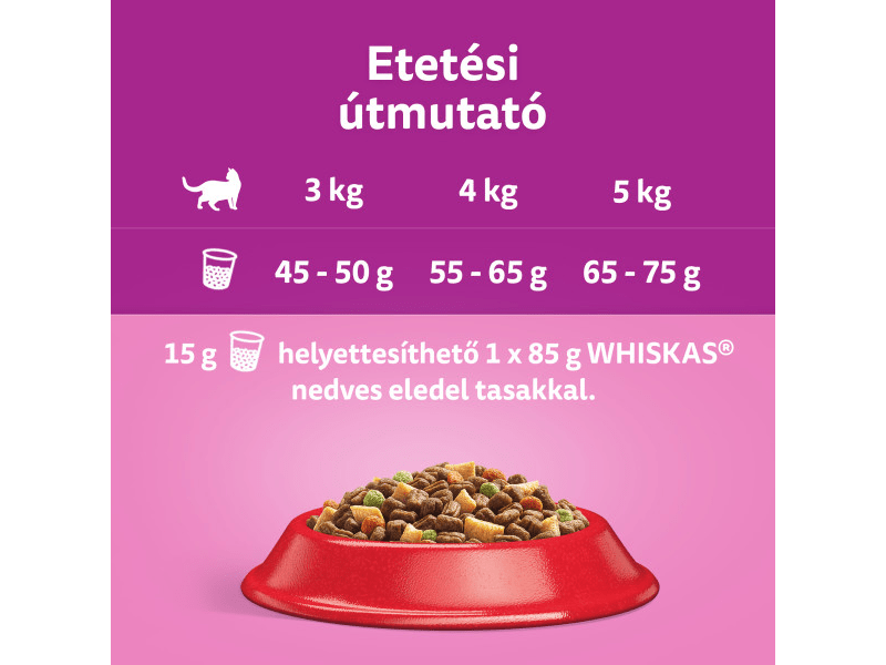 Whiskas száraztáp marhahússal felnőtt macskák számára, 300 g