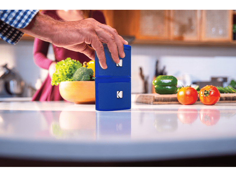 Kodak Soundbrix hordozható hangszóró, 2 db, kék (KO-BRIXBL2)