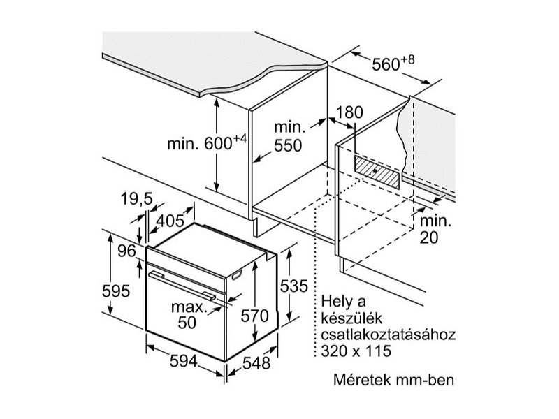 Bosch HBA573BA0 Beépíthető sütő