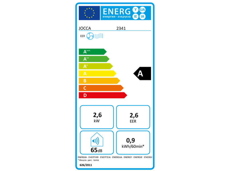 Jocca 2341 Mobilklíma, 9000 BTU