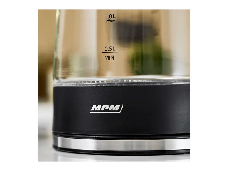 MPM MCZ-117 Vízforraló, üveg/fekete