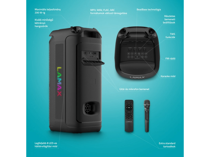 LAMAX PartyKing1 Max prijenosni zvučnik za zabave