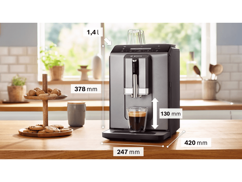 Bosch TIE20504 Verocafe Automatski aparat za kavu, titan