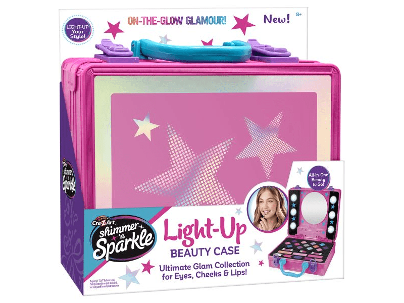 Shimmer 'n Sparkle: Szépségbőrönd tükörrel és világítással (17362)