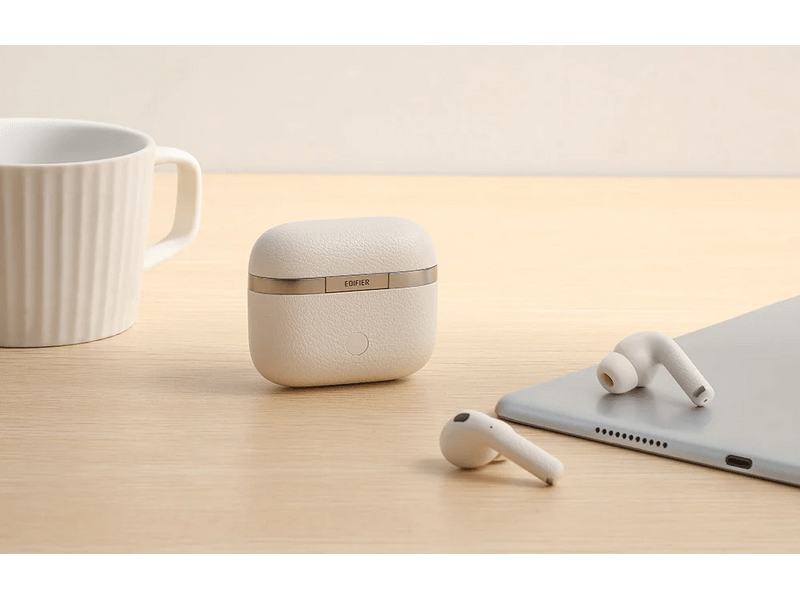 Edifier W260NC TWS ANC fülhallgató, bézs