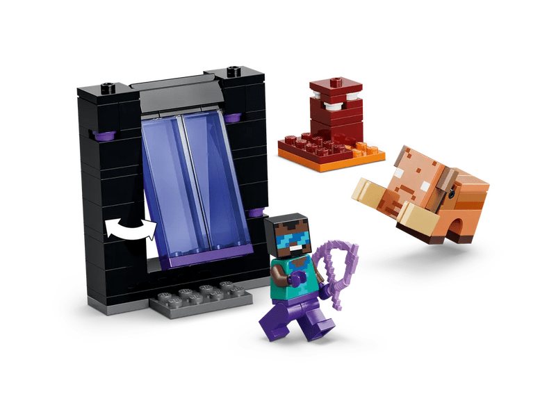 LEGO® Minecraft® Utazás az Alvilág kapujához és a Végportálhoz (21584)