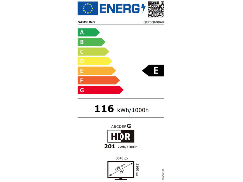 Samsung QE75Q60BAUXXH Q60B QLED 4K Smart TV