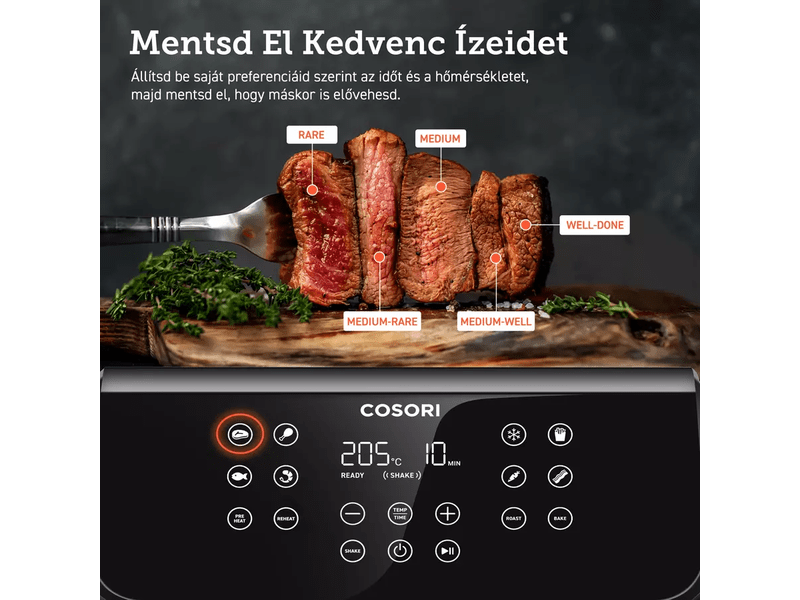 Cosori Premium II Forrólevegős sütő (CAF-P651-KEUR)