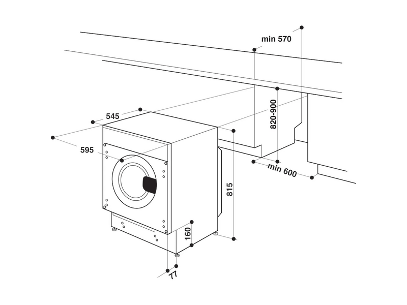 Whirlpool BI WDWG 961485 EU Ugradbena perilica-sušilica rublja