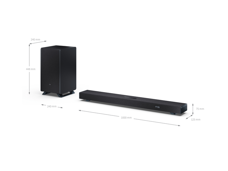 Sharp HT-SBW53121 3.1.2 hangprojektor vezeték nélküli mélynyomóval