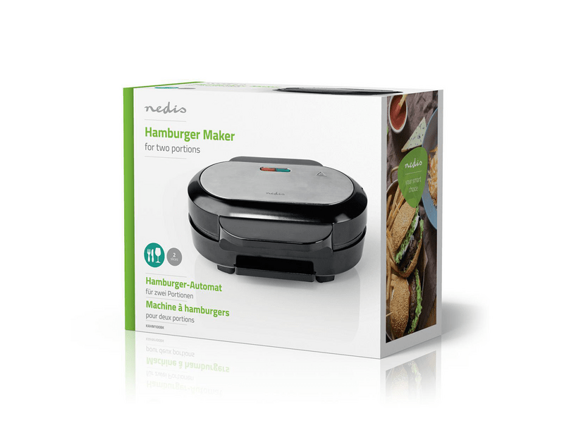 Nedis KAHM100BK Hamburgersütő