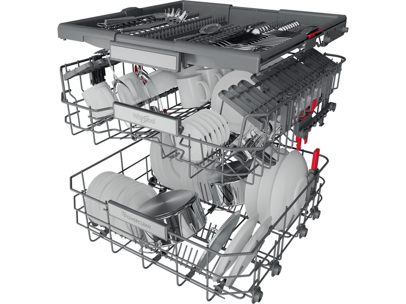 Whirlpool WBO 3O33 PLX Beépíthető elölvezérelt mosogatógép