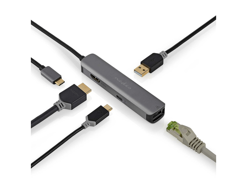 NedisUSB-C 4-in-1 Multi-Port Adapters