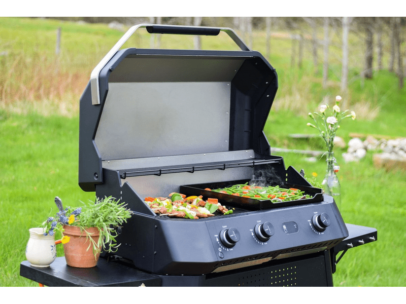 Cozze G-800 Kombinirani plinski roštilj + ploča za roštilj, 3 plamenika (90505)