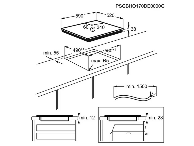 AEG HK654070FB Beépíthető kerámia főzőlap