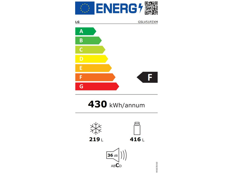 LG GSLV51PZXM Side-by-Side hűtőszekrény